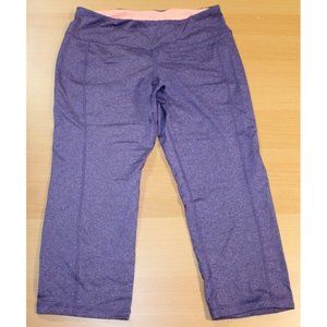 Womens Old Navy Active Capri Sport Compression Leggings Medium Purple 559816